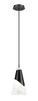 Aimie One Light Pendant in Matte Black (224|828P6-MB)