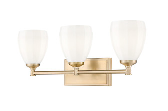 Oren Three Light Vanity in Modern Gold (224|7004-3V-MGLD)