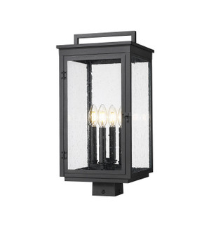 Hartwell Four Light Outdoor Post Mount in Sand Black (224|5019PHBS-BK)
