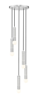 Stari Five Light Chandelier in Brushed Nickel (224|1956P-5R-BN)