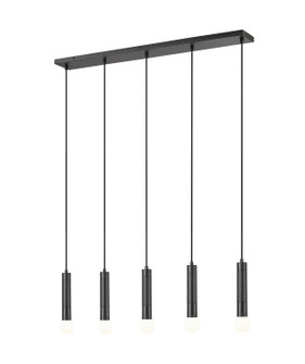 Stari Five Light Linear Chandelier in Matte Black (224|1956P-5L-MB)