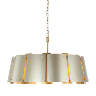 Peep Show Eight Light Pendant in Sunwashed Silver/Brushed Sienna (137|518P08SSBS)