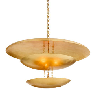 Florko Six Light Chandelier in Gold Leaf (314|DLI07)