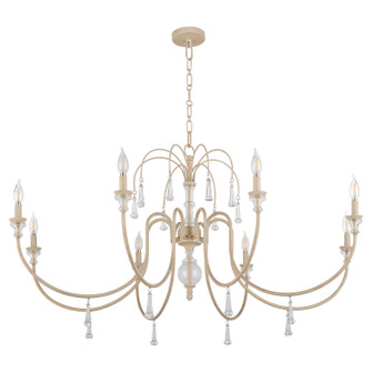Clasica Eight Light Chandelier in Washed Oak (19|686-8-52)