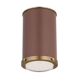 Marlowe One Light Flush Mount in Time Worn Brass (454|LF1081TWB)