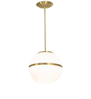 Toccata Three Light Pendant in Brushed Brass & Gloss White (57|282510)