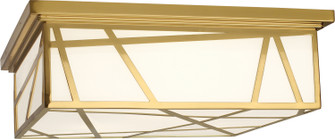 Michael Berman Bond Three Light Flushmount in Modern Brass (165|535)