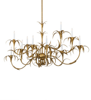 Mai'A 12 Light Chandelier in Goldtastic & Flat Black Custom (57|289735)