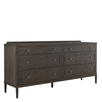 Glenwood Dresser in Cerused Brown|Brushed Antique Brass (550|SCH-175847)