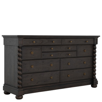 Burkhardt Dresser in Cerused White|Dark Antique Bronze (550|SCH-175634) Burkhardt Dresser in Cerused White|Dark Antique Bronze (550|SCH-175634)