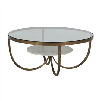 Wilbur Coffee Table in Forged Champagne|Ivory Marble (550|SCH-169185)