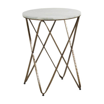 Phoenix Side Table in Vintage Gold/Feather Green Marble (550|SCH-159015)