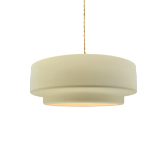 Radiance Collection One Light Pendant in Brushed Nickel (102|CER-6540-VAN-NCKL-BEIG-TWST)