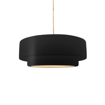 Radiance Collection One Light Pendant in Brushed Brass (102|CER-6540-CRB-BRSS-BEIG-TWST)