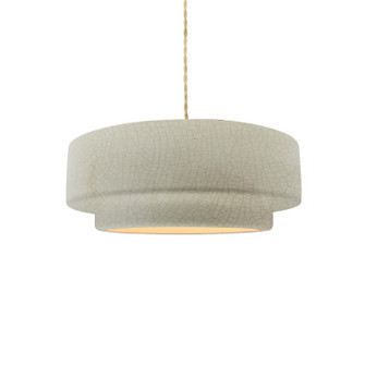 Radiance Collection One Light Pendant in Matte Black (102|CER-6540-CKC-MBLK-BEIG-TWST)