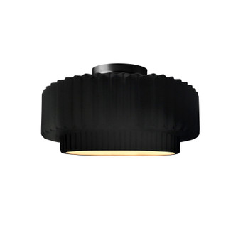 Radiance Collection One Light Semi-Flush Mount in Matte Black (102|CER-6370-CRB-MBLK)