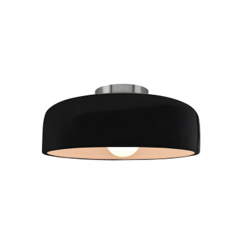 Radiance Collection One Light Semi-Flush Mount in Brushed Nickel (102|CER-6340-BLK-NCKL)