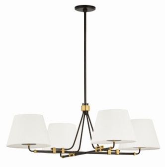 Crown Heights Four Light Chandelier in Aged Brass (70|1064-AGB/DB)