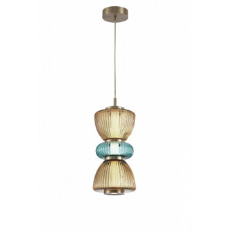 Rosewood LED Pendant in Aged Brass (192|HF8970-YGY)