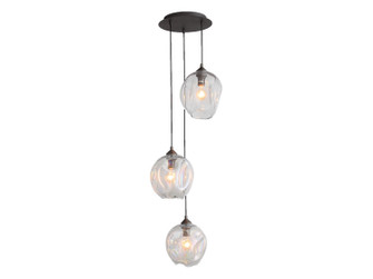 Sonoma Ave. Three Light Pendant in Dark Bronze (192|HF8143-DBZ-CL)