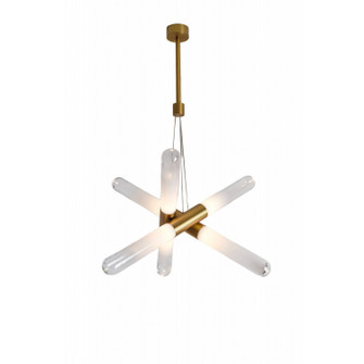 Tribeca Six Light Pendant in Aged Brass (192|HF7433-AB)