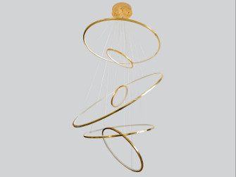 Aria LED Chandelier in Polished Brass (192|HF4446-PB) Aria LED Chandelier in Polished Brass (192|HF4446-PB)