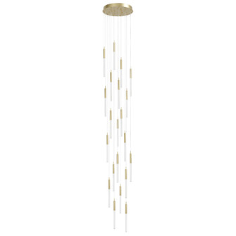 Main St. LED Pendant in Brushed Brass (192|HF2021-SNW-BB)
