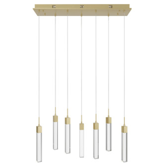 The Original Glacier LED Pendant in Brushed Brass (192|HF1900-7-GL-BB-C)
