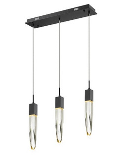 Aspen LED Pendant in Black (192|HF1900-3-AP-BK-C)