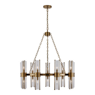Duet 18 Light Chandelier in Vintage Brass (33|521356VGB)