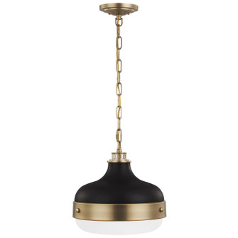 Cadence Two Light Pendant in Dark Antique Brass / Matte Black (1|P1283DAB/MB)