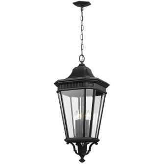 Cotswold Lane Four Light Hanging Lantern in Black (1|OL5414BK)