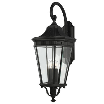 Cotswold Lane Four Light Wall Lantern in Black (1|OL5405BK)