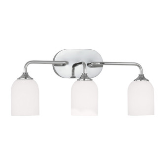 Emile Three Light Vanity in Chrome (1|GLV1023CH)