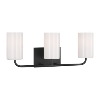 Rhett Three Light Vanity in Midnight Black (1|GLV1003MBK)