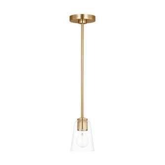 Miles One Light Mini-Pendant in Satin Brass (1|GLP1041SB)