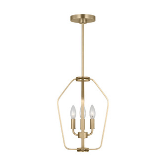 Kennan Three Light Chandelier in Satin Brass (1|GLC1283SB)