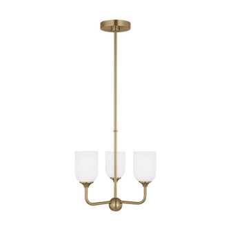 Emile Three Light Chandelier in Satin Bronze (1|GLC1073SB)