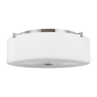 Sunset Drive Three Light Flush Mount in Brushed Steel (1|FM312EN3/BS)