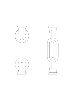 Replacement Chain Link and Loop in Chrome (1|9122-05)