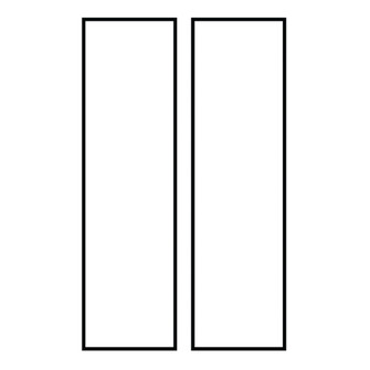 Address Light Address Number Tile in White Plastic (1|90621-68)