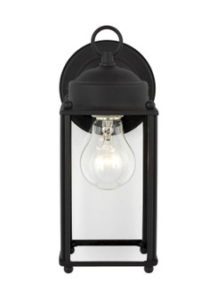 New Castle One Light Outdoor Wall Lantern in Black (1|8593-12)