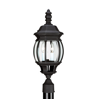 Wynfield Two Light Outdoor Post Lantern in Black (1|82200-12)