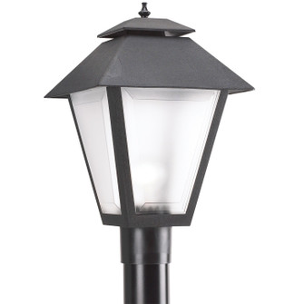 Polycarbonate Outdoor One Light Outdoor Post Lantern in Black (1|82065-12)