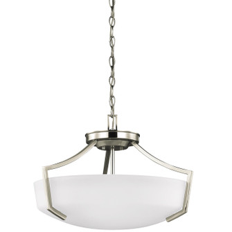 Hanford Three Light Semi-Flush Convertible Pendant in Brushed Nickel (1|7724503EN3-962)