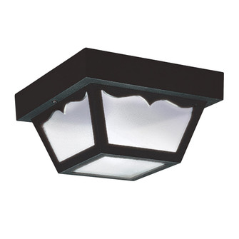 Outdoor Ceiling One Light Outdoor Flush Mount in Black (1|7567-32)