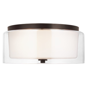Elmwood Park Two Light Flush Mount in Bronze (1|7537302-710)