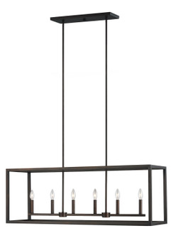 Moffet Street Six Light Island Pendant in Bronze (1|6634506EN-710)