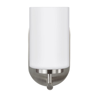 Oslo One Light Wall / Bath Sconce in Brushed Nickel (1|41160EN3-962)