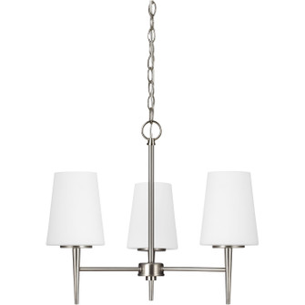 Driscoll Three Light Chandelier in Brushed Nickel (1|3140403EN3-962)